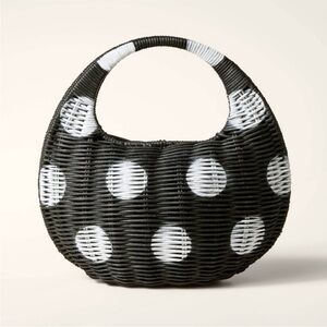 Kate spade wicker crescent bag